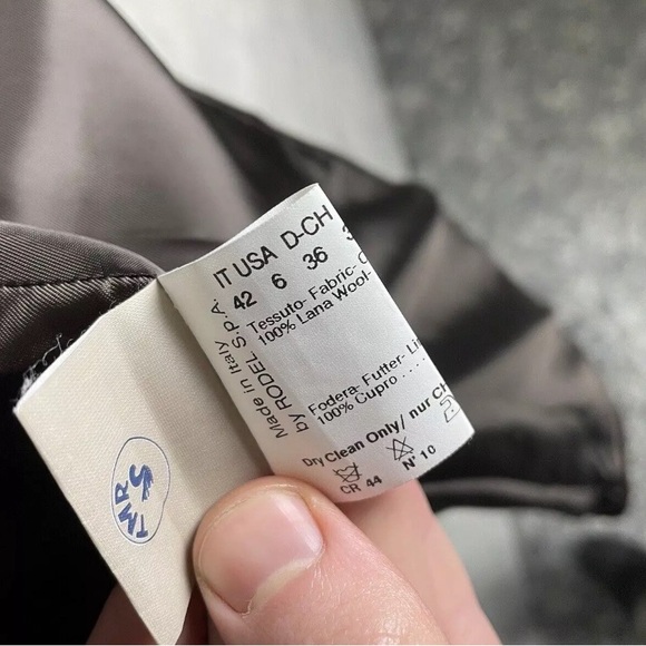 CINZIA ROCCA Brown Wool Women's Duffel Coat Made inItaly Size 42IT 6USA - Picture 6 of 6